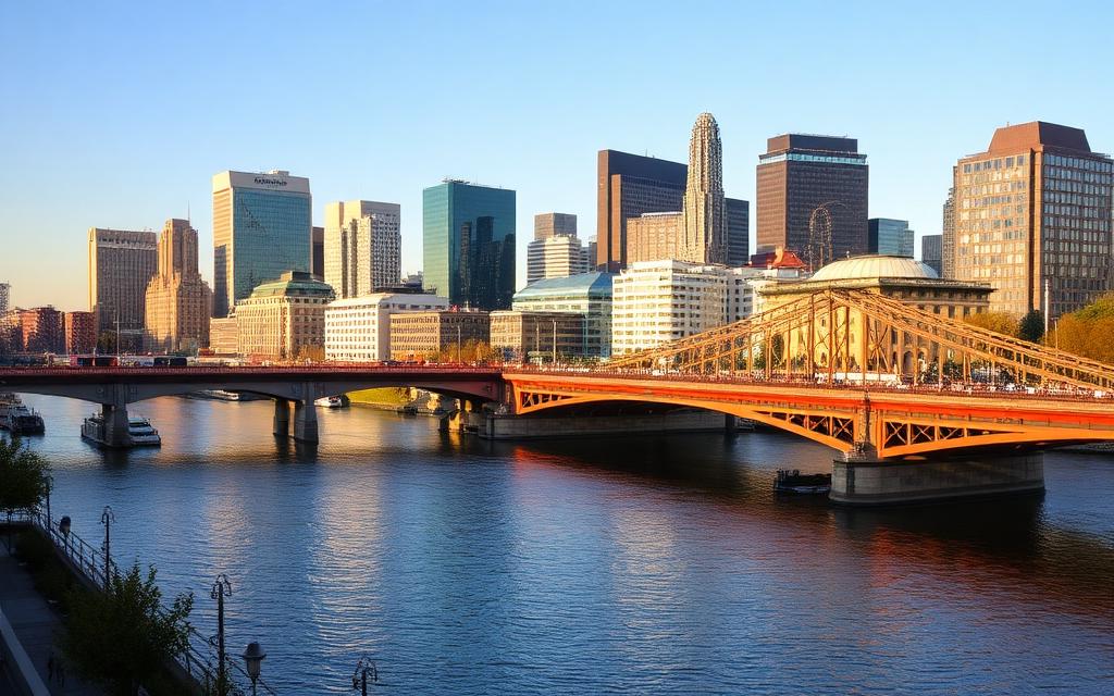 Skyline and landscape representing Germany, a HORA INTERIM recruitment destination